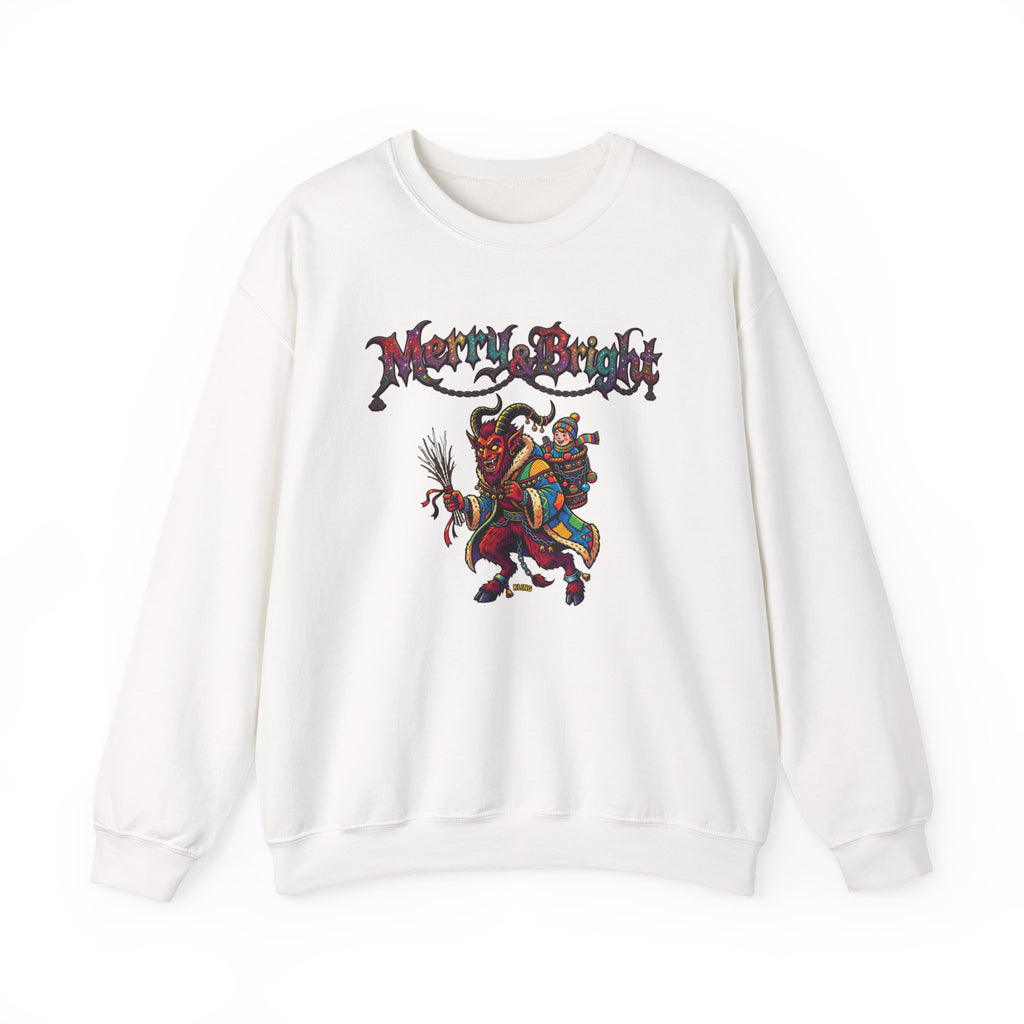 Naughty Krampus Rider sweatshirt | Krampus holiday folklore creature