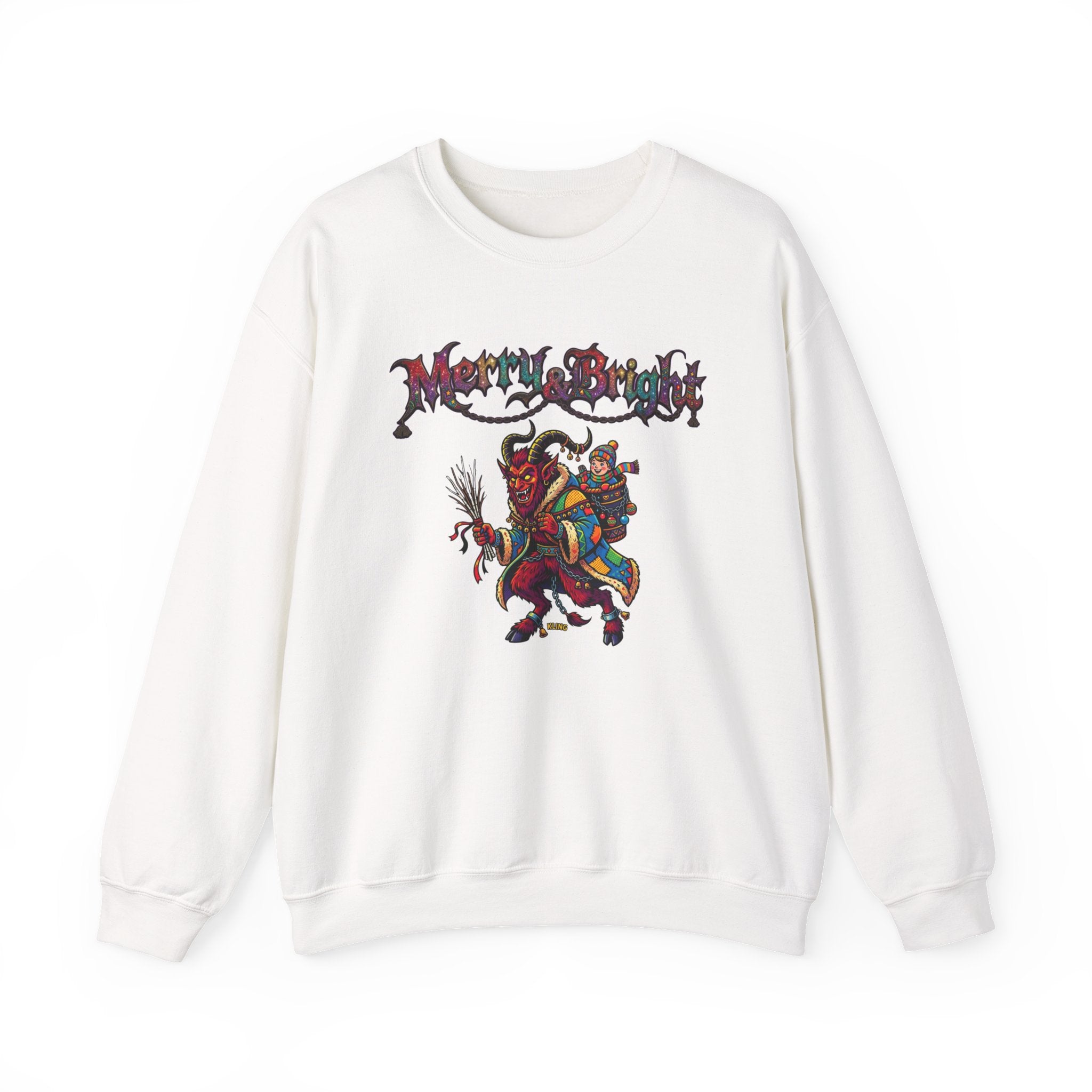 Naughty Krampus Rider sweatshirt | Krampus holiday folklore creature