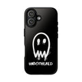 Unbothered Ghost phone case | Black spooky graphic iPhone cover