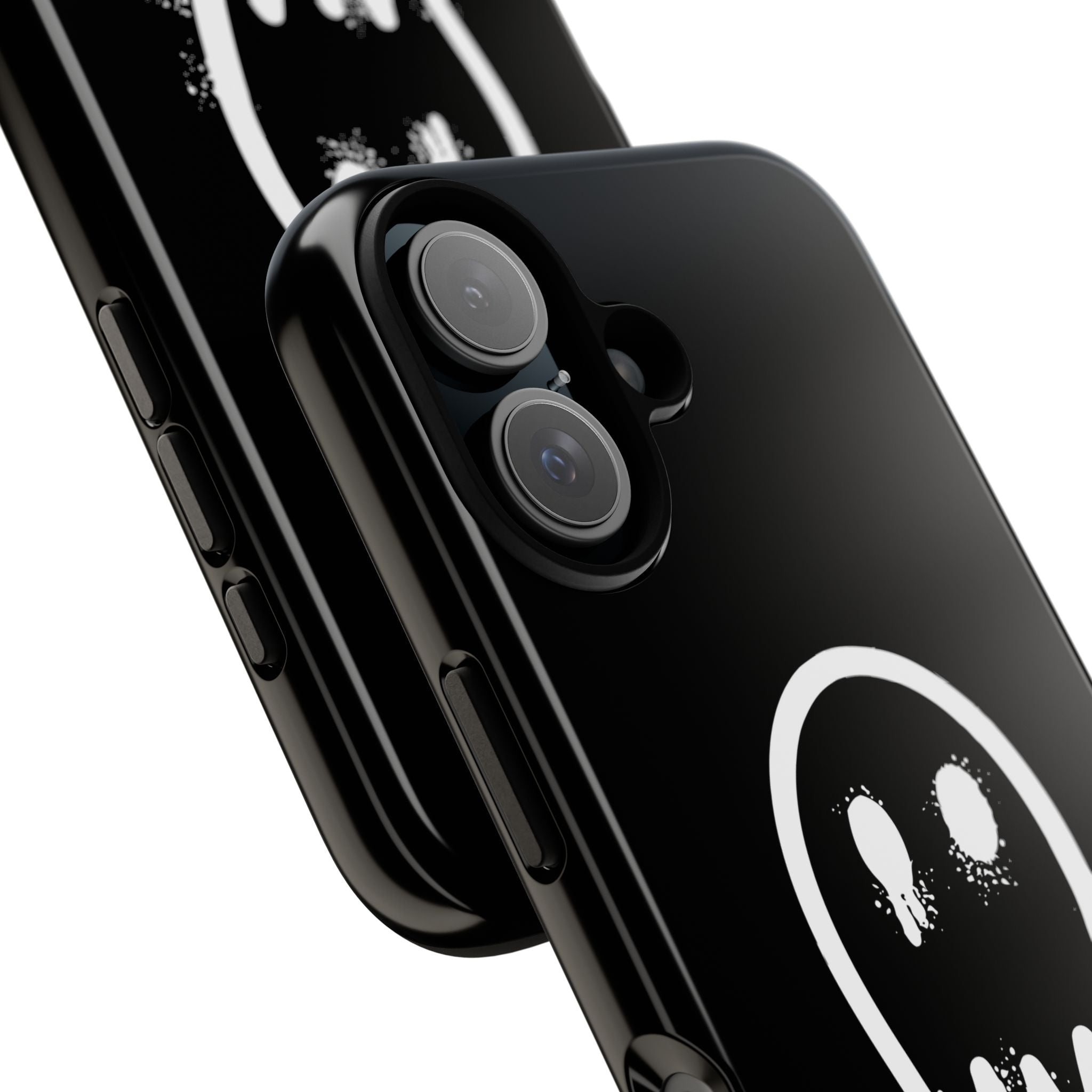 Unbothered Ghost phone case | Black spooky graphic iPhone cover