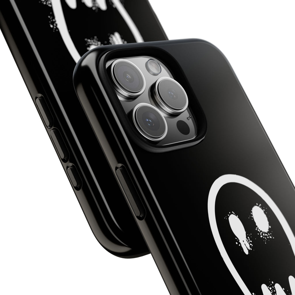 Unbothered Ghost phone case | Black spooky graphic iPhone cover