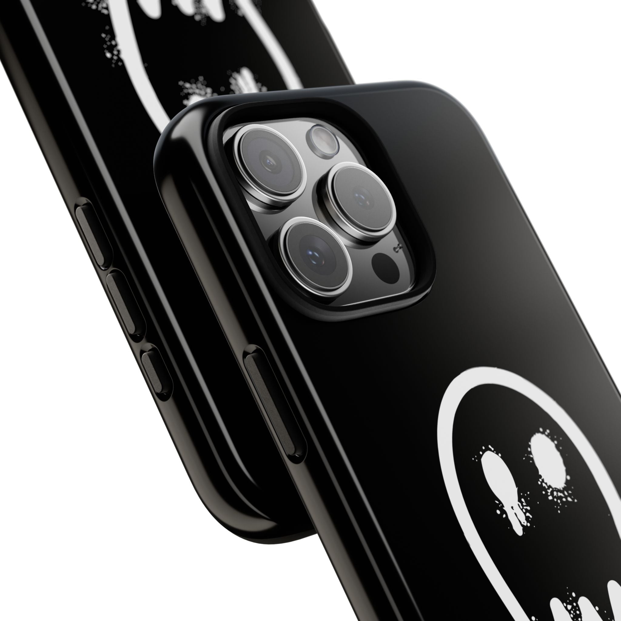 Unbothered Ghost phone case | Black spooky graphic iPhone cover
