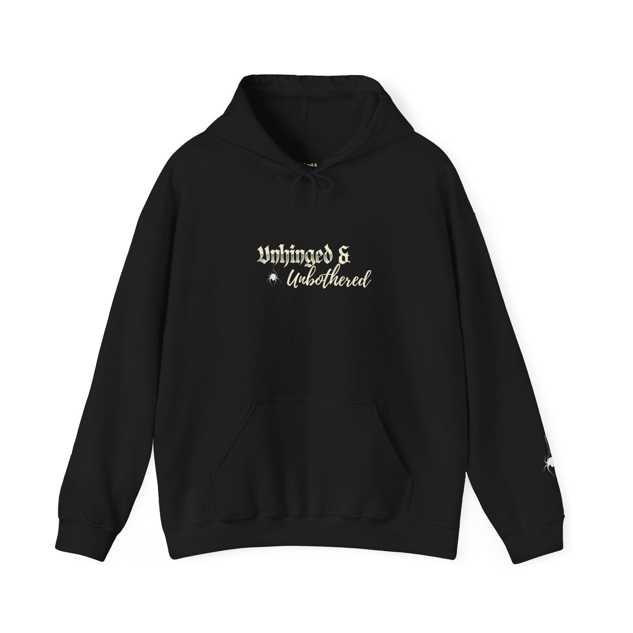 Unhinged & Unbothered Logo Hoodie | Script Logo Sweatshirt