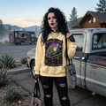 Daylight Come Coffin in Forest Sweatshirt | Sunset Gothic Cemetery Scene