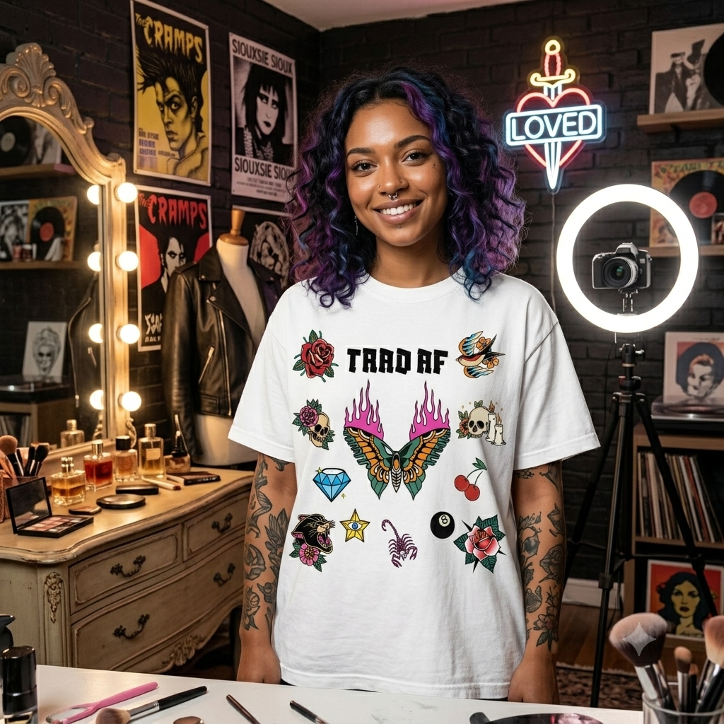 Traditional Tattoo Flash T-shirt | Trad AF