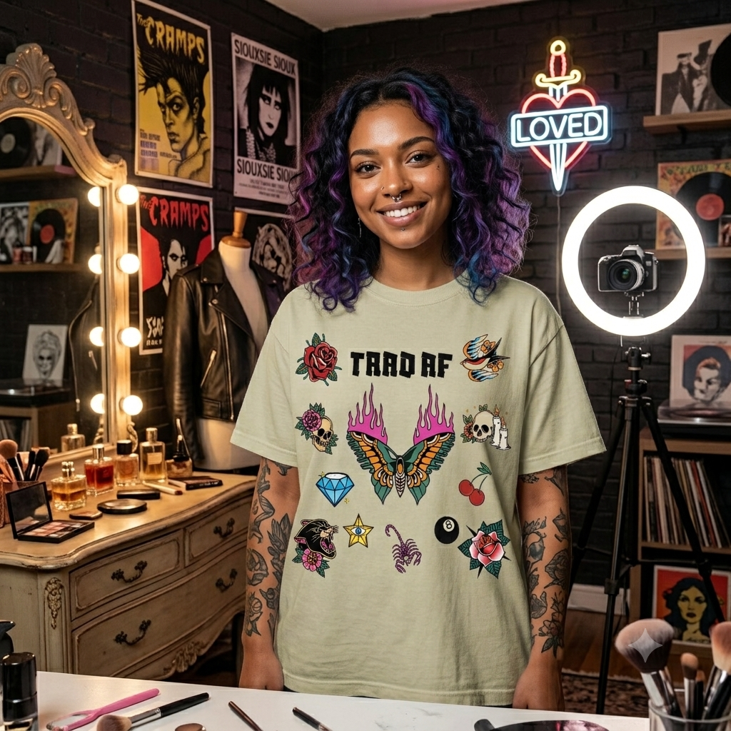 Traditional Tattoo Flash T-shirt | Trad AF