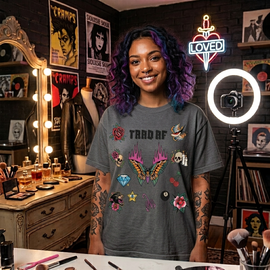 Traditional Tattoo Flash T-shirt | Trad AF