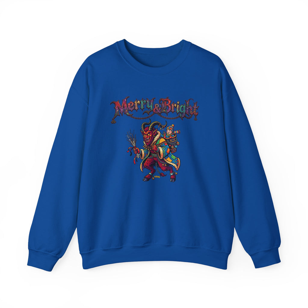 Naughty Krampus Rider sweatshirt | Krampus holiday folklore creature
