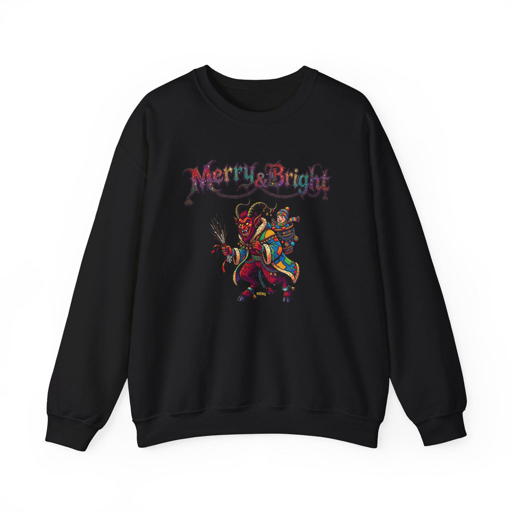 Naughty Krampus Rider sweatshirt | Krampus holiday folklore creature